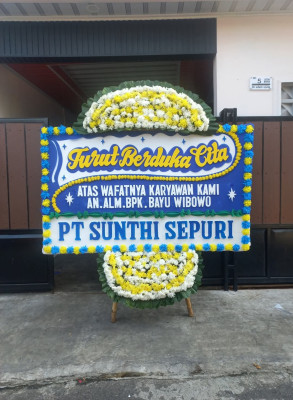 Papan Bunga Duka di Widang
